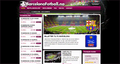 Desktop Screenshot of barcelonafotball.no