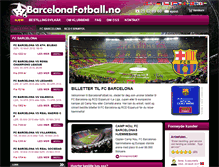 Tablet Screenshot of barcelonafotball.no